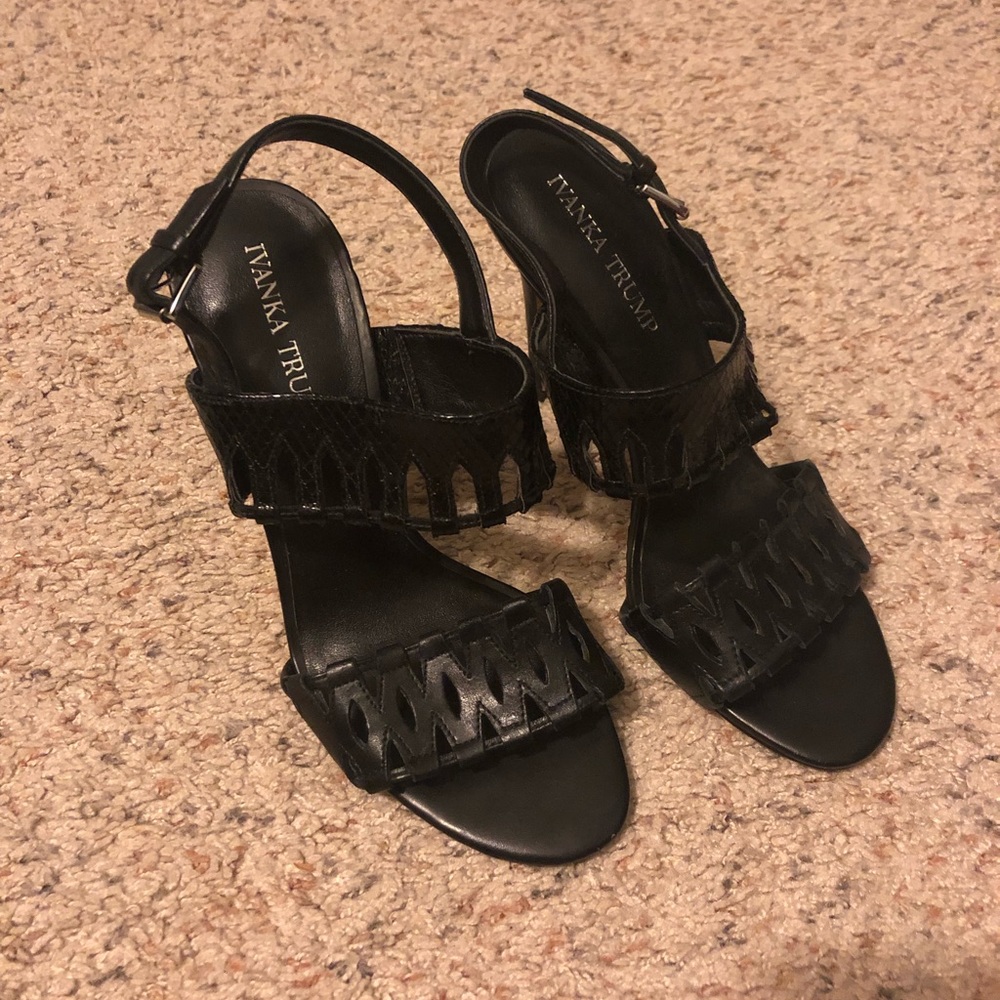 Ivanka Trump Slingback Lazed Cut Heels